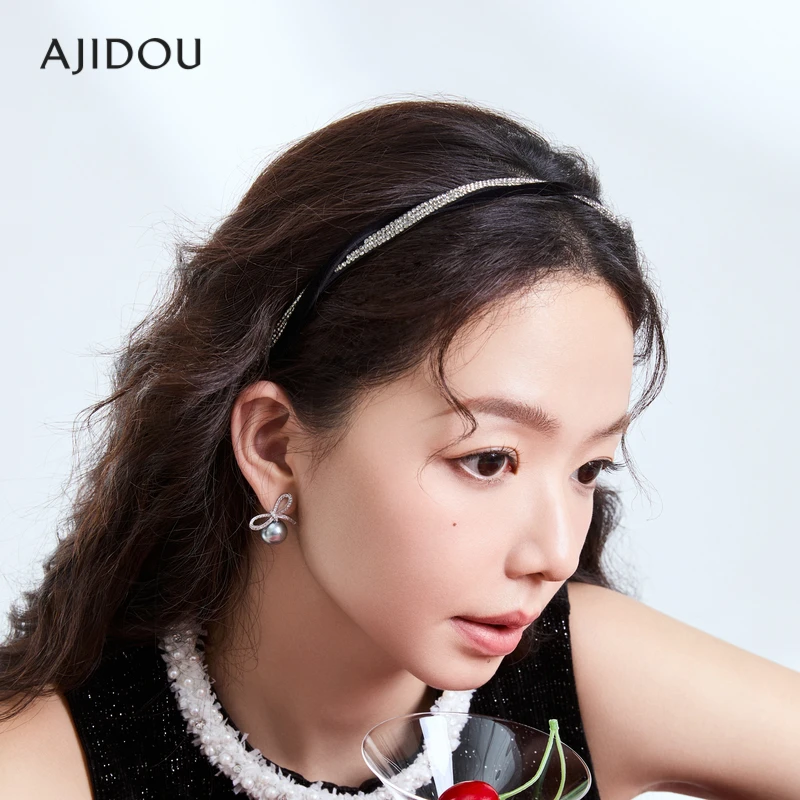 AJIDOU阿吉豆优雅时尚水钻发箍高定时尚气质新款发饰【MYA】