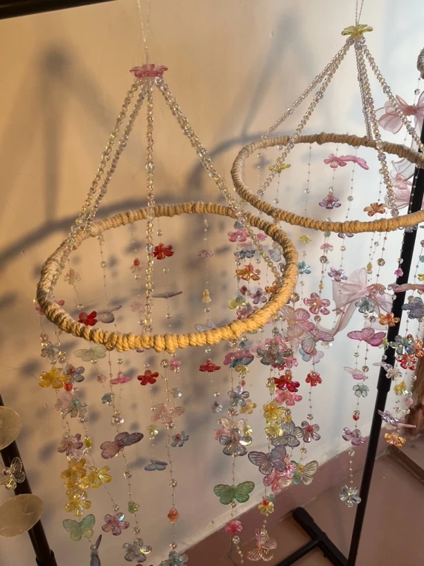 梦幻蝴蝶风铃diy材料包全套手工挂件创意手工制作送闺蜜朋友对象