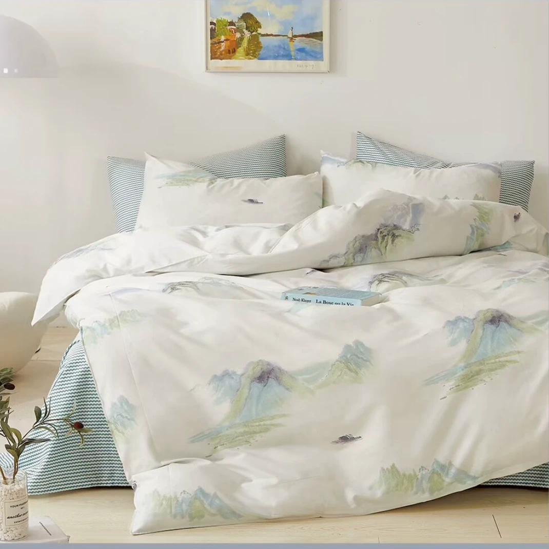 ukrabbit专属英国留学套件｜纯棉被套枕套「轻舟」