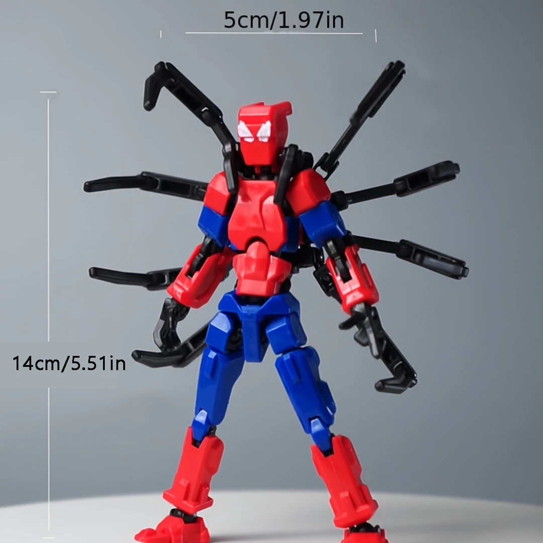 超可动蜘蛛侠手办第9代Dummy蜘蛛人合体拼装玩具关节可动人偶手办