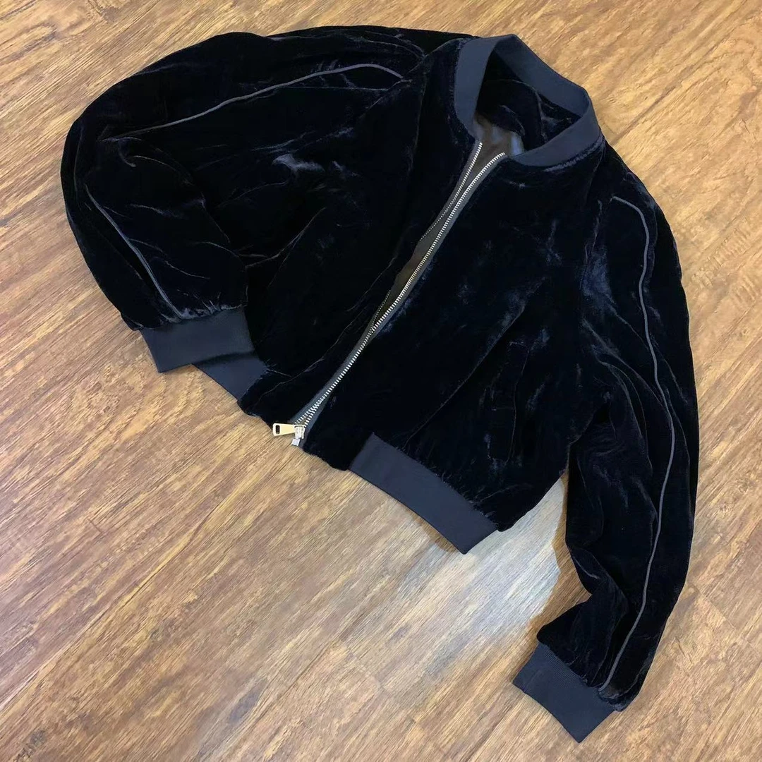 （现货）2025新款丝绒夹克外衣1606