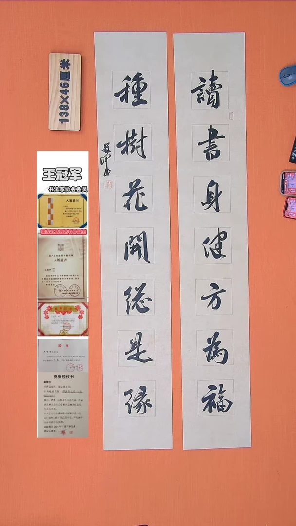 【闪购商品】书法61书法王老师作品138*46