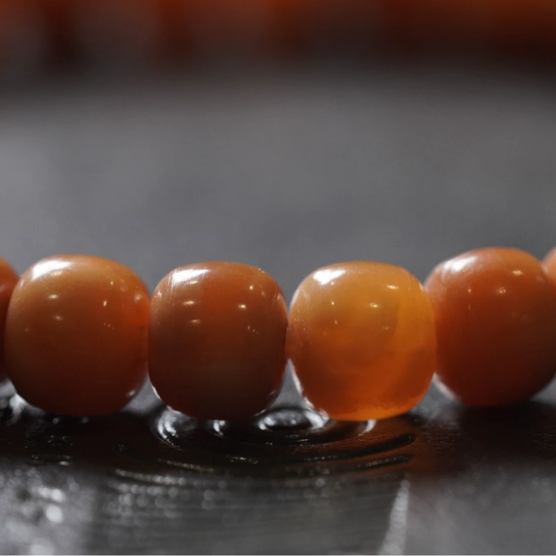 【玉化工费燃烧机】龙脊菩提老型单圈精工手串