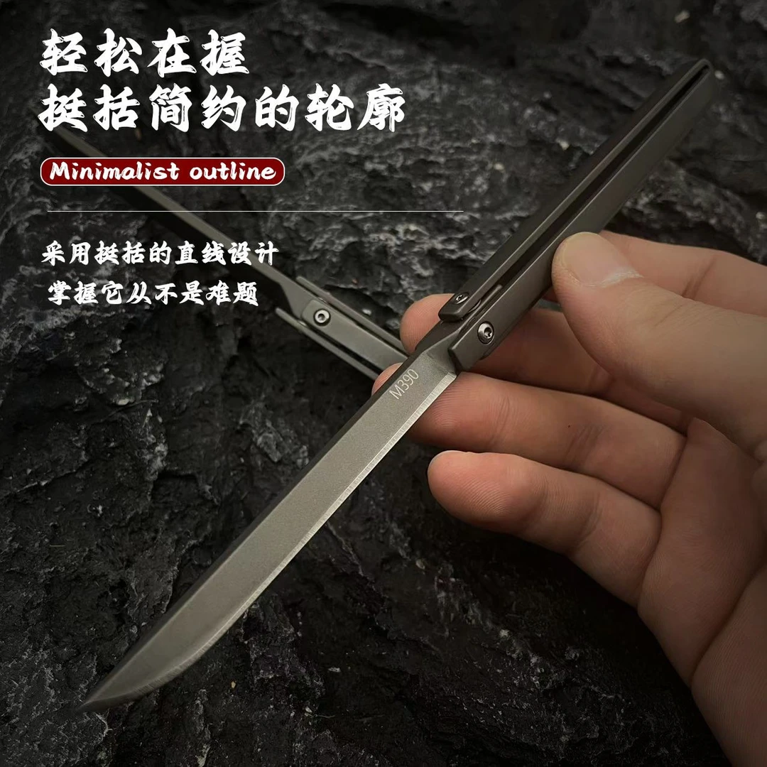 M390水果刀机械折叠小刀户外露营工具随身小刀