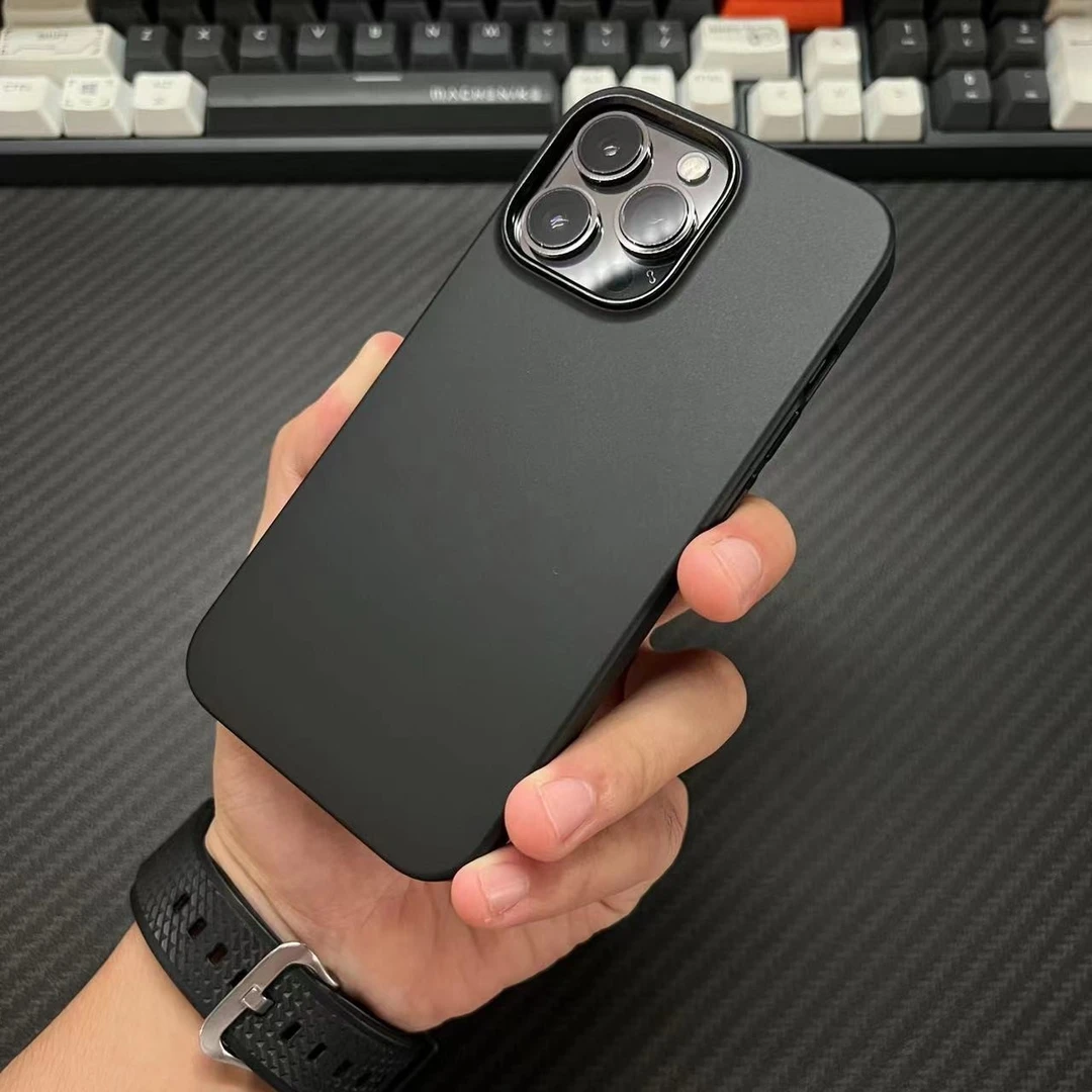 适用于苹果iPhone14pro肤感磨砂手机壳金属镜头/按键 莫兰迪系列