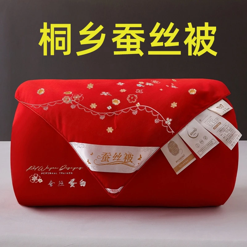 水星系列高端家纺蚕丝被子母被二合一儿童加厚棉被冬被蚕丝被春秋