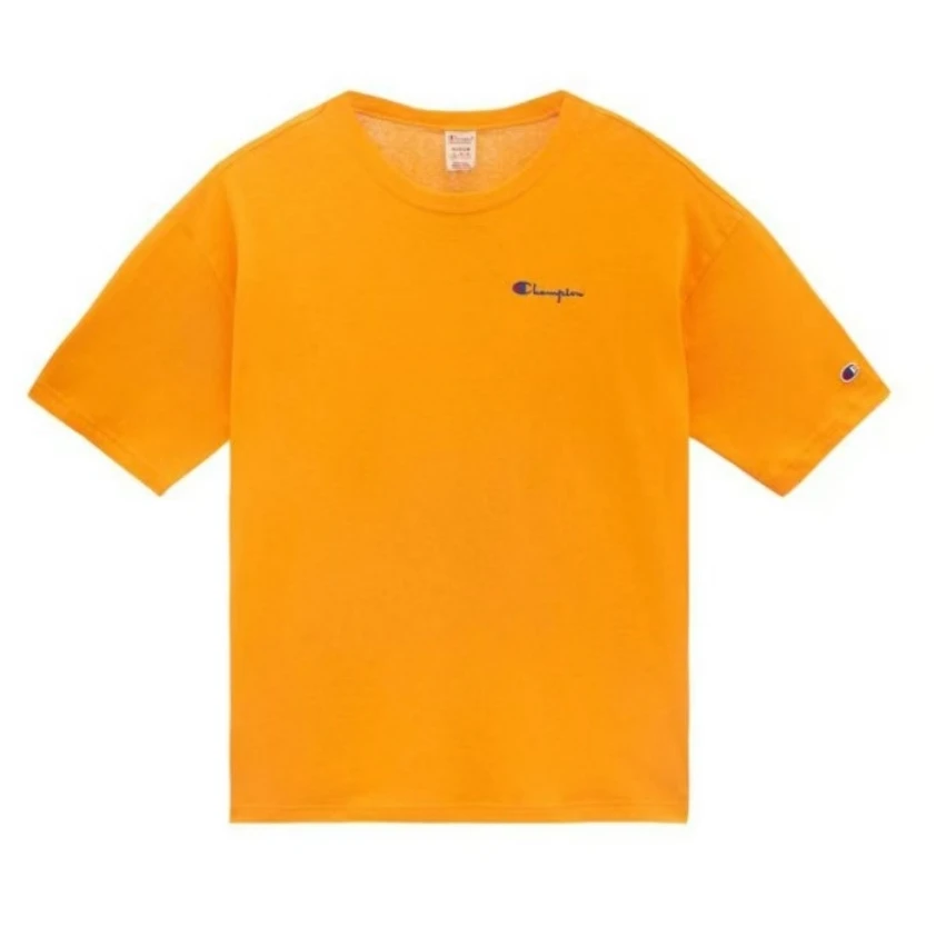 Champion SS22 纯色字母圆领T恤 男女同款EM-TTS16-D3-M406
