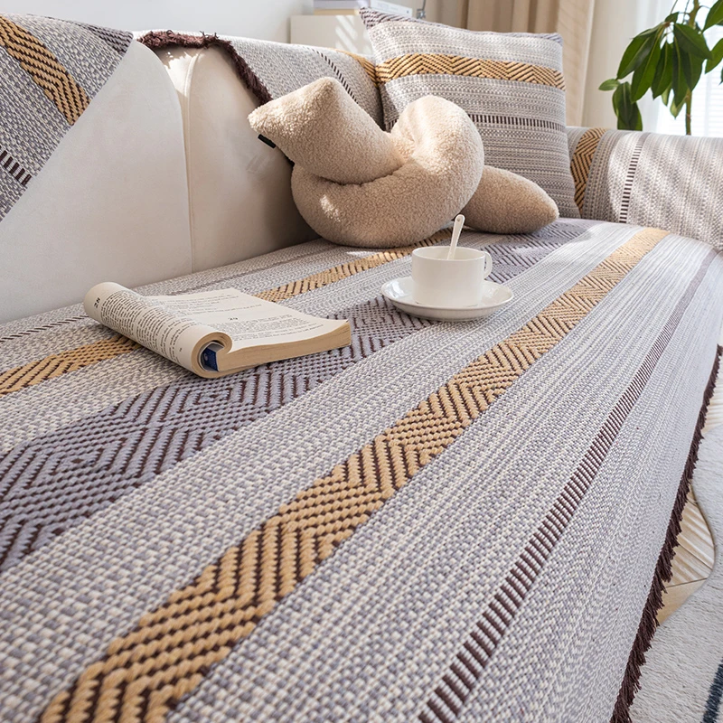 棉沙发垫防滑高档沙发套罩全包北欧简约加厚坐垫子盖布四季通用