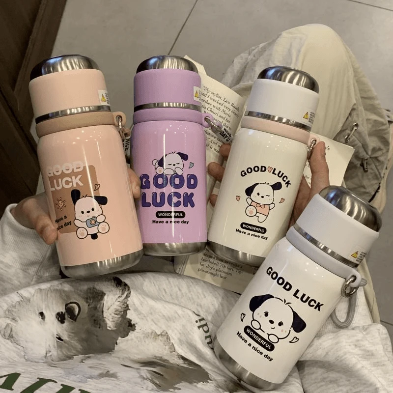 高颜值新款水杯316不锈钢保温杯便携可爱女生杯子学生家用喝水杯D