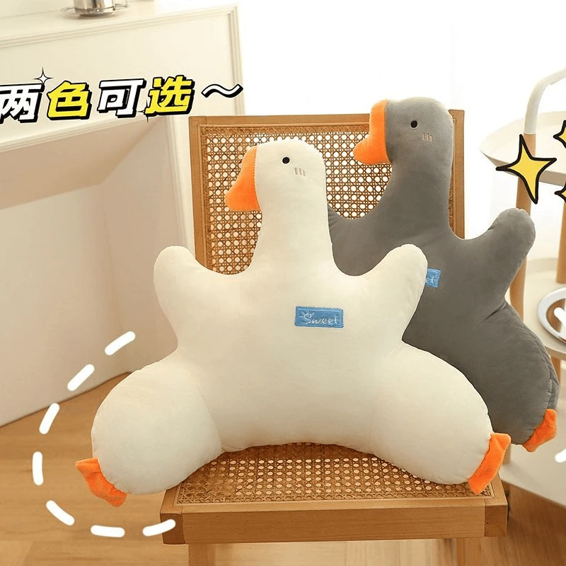 大鹅靠枕办公室靠腰沙发靠背垫久坐护腰汽车坐垫宿舍沙发靠垫G3