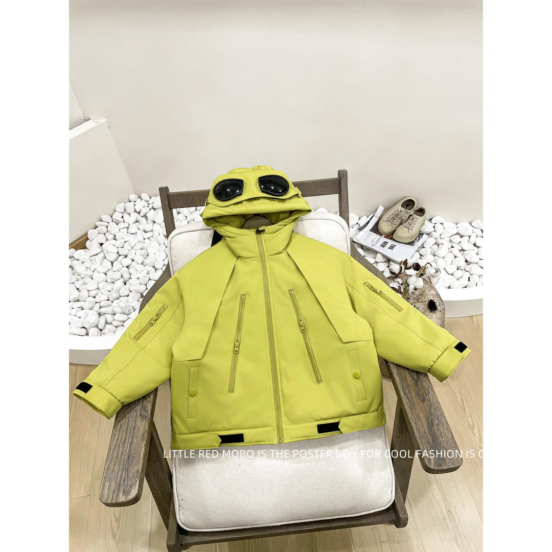 【现现】童装男童冬装棉服外套冲锋衣2024新款儿童棉衣MMY841087-1