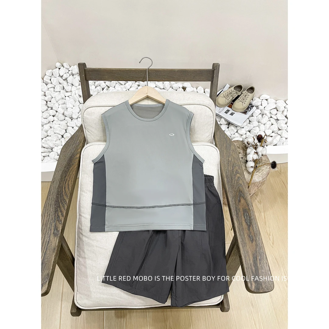 【现现】亲子款童装中大儿童休闲时尚速干圆领套装2024夏MMT821352