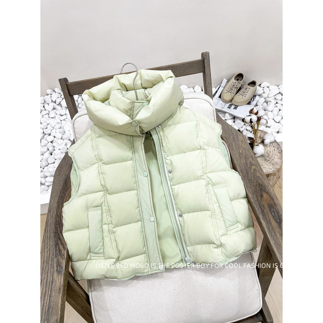 【现现】童装儿童羽绒服90白鸭绒2024秋冬新款马甲MMY841009