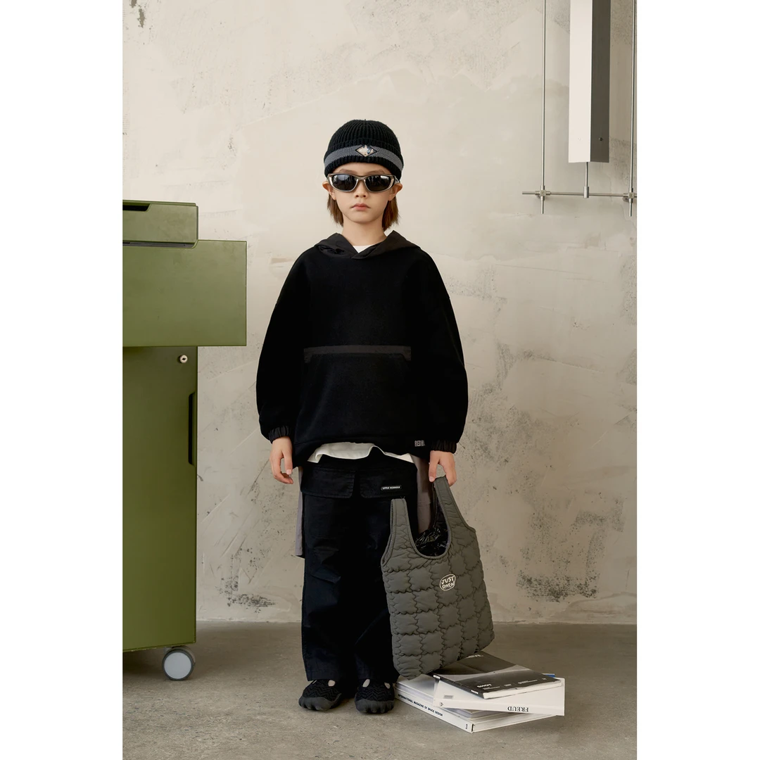 现货童装男儿童休闲百搭连帽卫衣2024年春季MMY81557-1