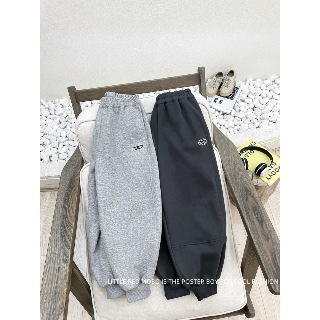 【现现】童装男童裤子运动休闲亲子装2025春秋新款儿童长裤MMK81707