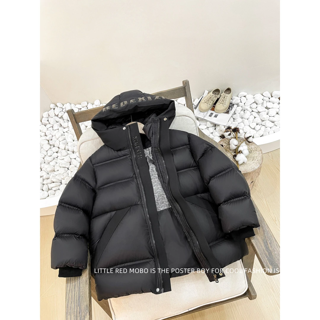 【现现】儿童羽绒服90白鸭绒2024冬季新款男童冬装外套MMY84626-1