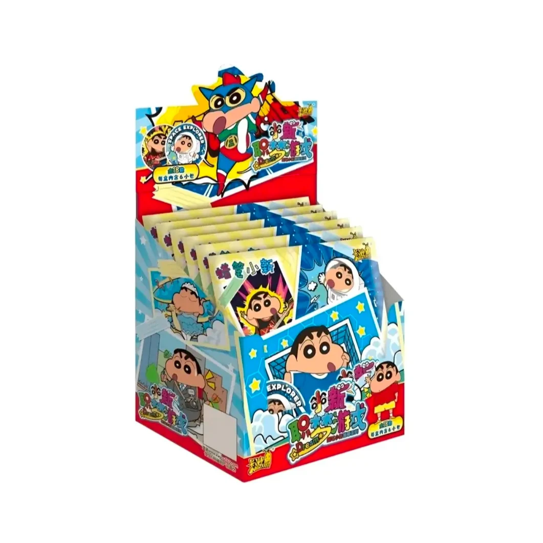 【拆盒】卡游《蜡笔小新》职梦游戏徽章潮 玩盲盒系列吧唧正品产品