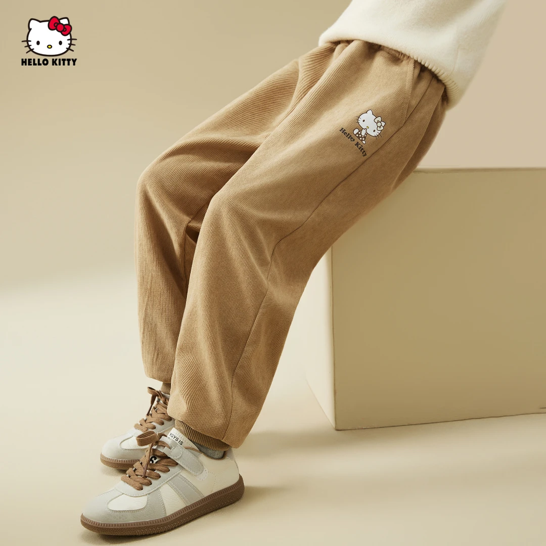 HELLO KITTY/凯蒂猫凯蒂猫儿童裤子2024春秋新款宽松中大童女童