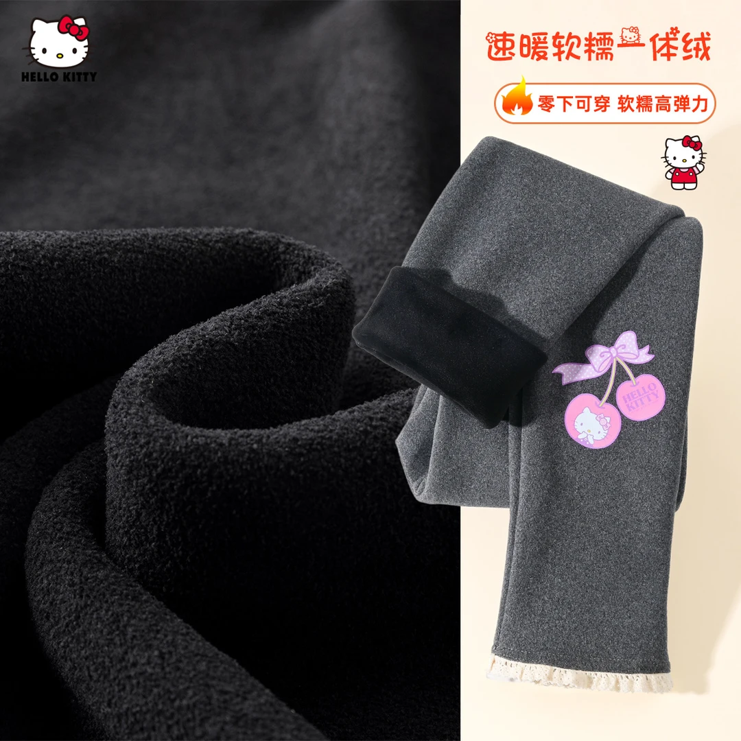 HELLO KITTY/凯蒂猫2024女童秋冬卡通休闲打底裤灵动舒适儿童裤子