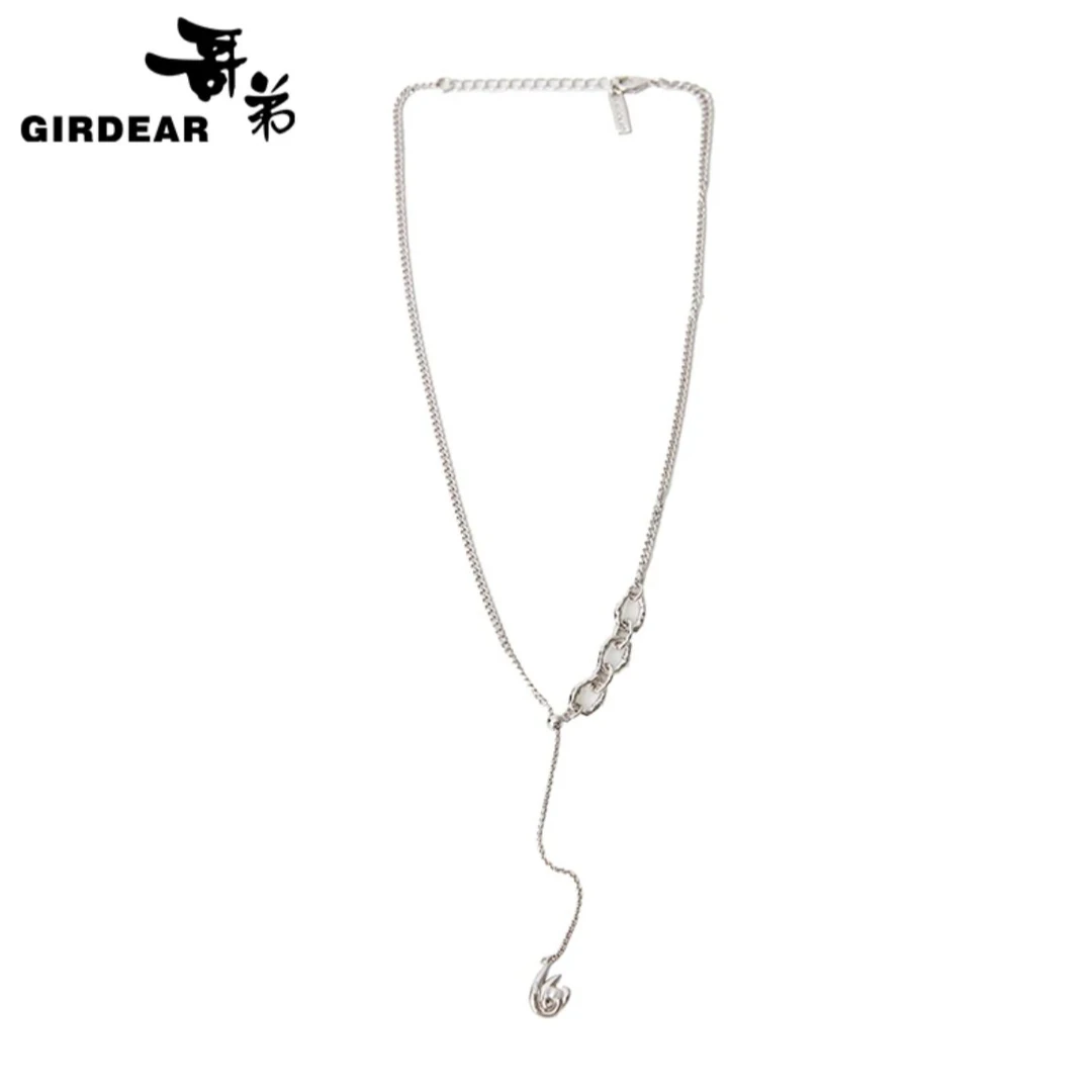 铜合金仿珍珠项链 GIRDRAE/哥弟合金可调节百搭兔兔项链 1900474