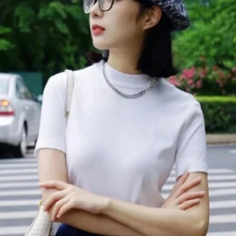 哥弟新款夏季冰凉显瘦百搭舒适时尚T恤1300606-2067271