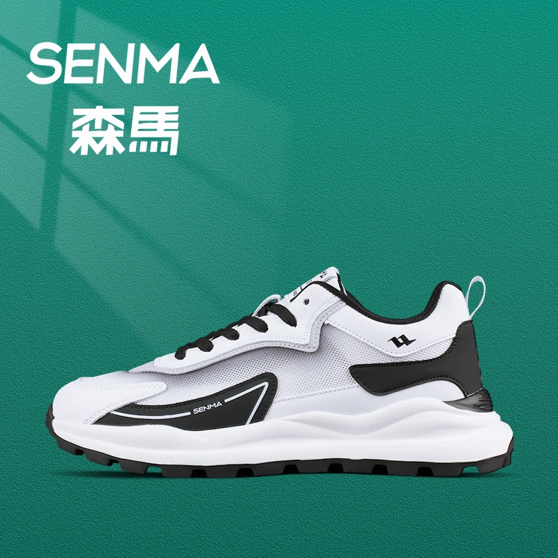 SENMA/森马情侣款网面跑步鞋软底透气运动鞋国潮男休闲鞋百搭男士