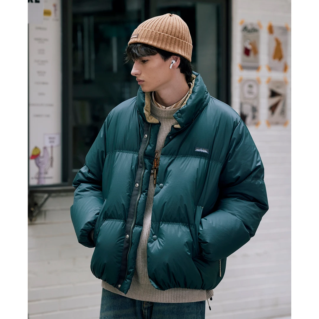 NOTHOMME 90%白鹅绒 三防Teflon 冬季加厚保暖立领面包羽绒服