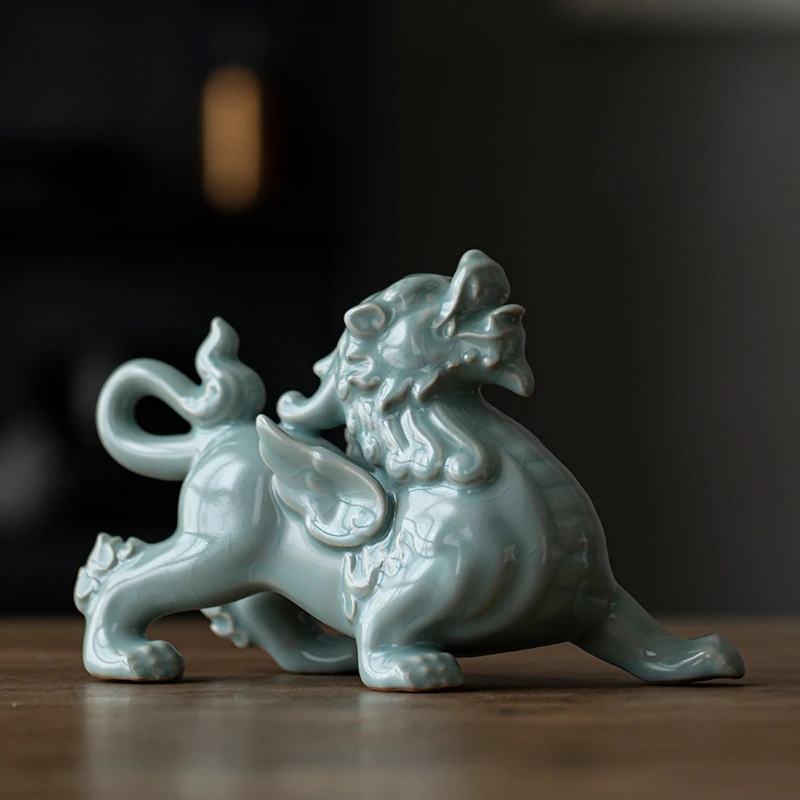 炼器貔貅摆件公母一对高档客厅店铺开业礼品老板办公室桌家居饰品