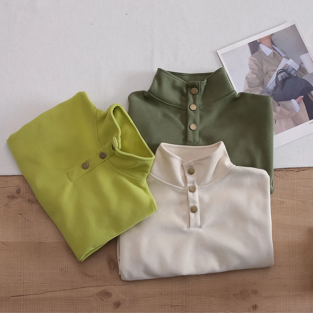 儿童春秋新款韩版帅气男孩中大童潮酷百搭纯色立领卫衣Sk188