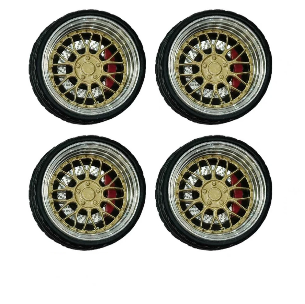 单套包邮10.5mm 1/64比例改装丝滑轮毂德芙纵享丝滑轴承金属轮毂