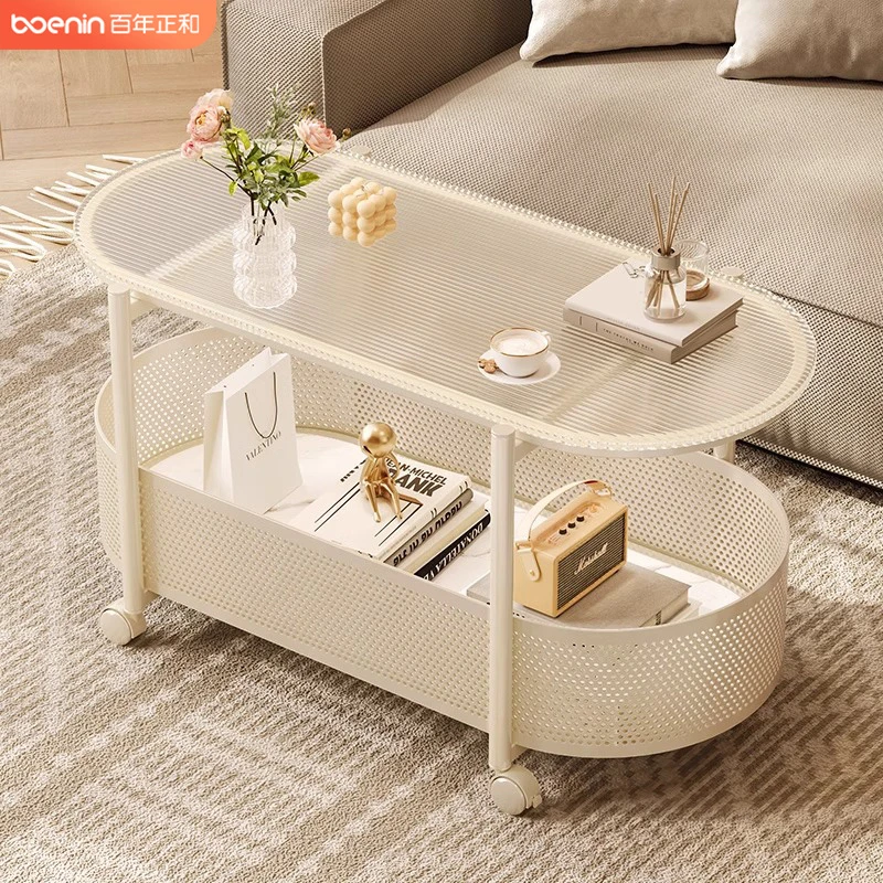 双层置物架客厅边几阳台可移动角几小户型简约家用卧室落地置物架