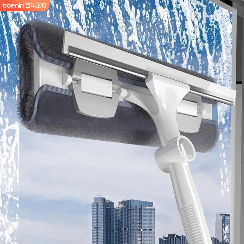 擦玻璃神器家用双面擦刮水器高层窗户保洁专用清洁工具加厚刮水板