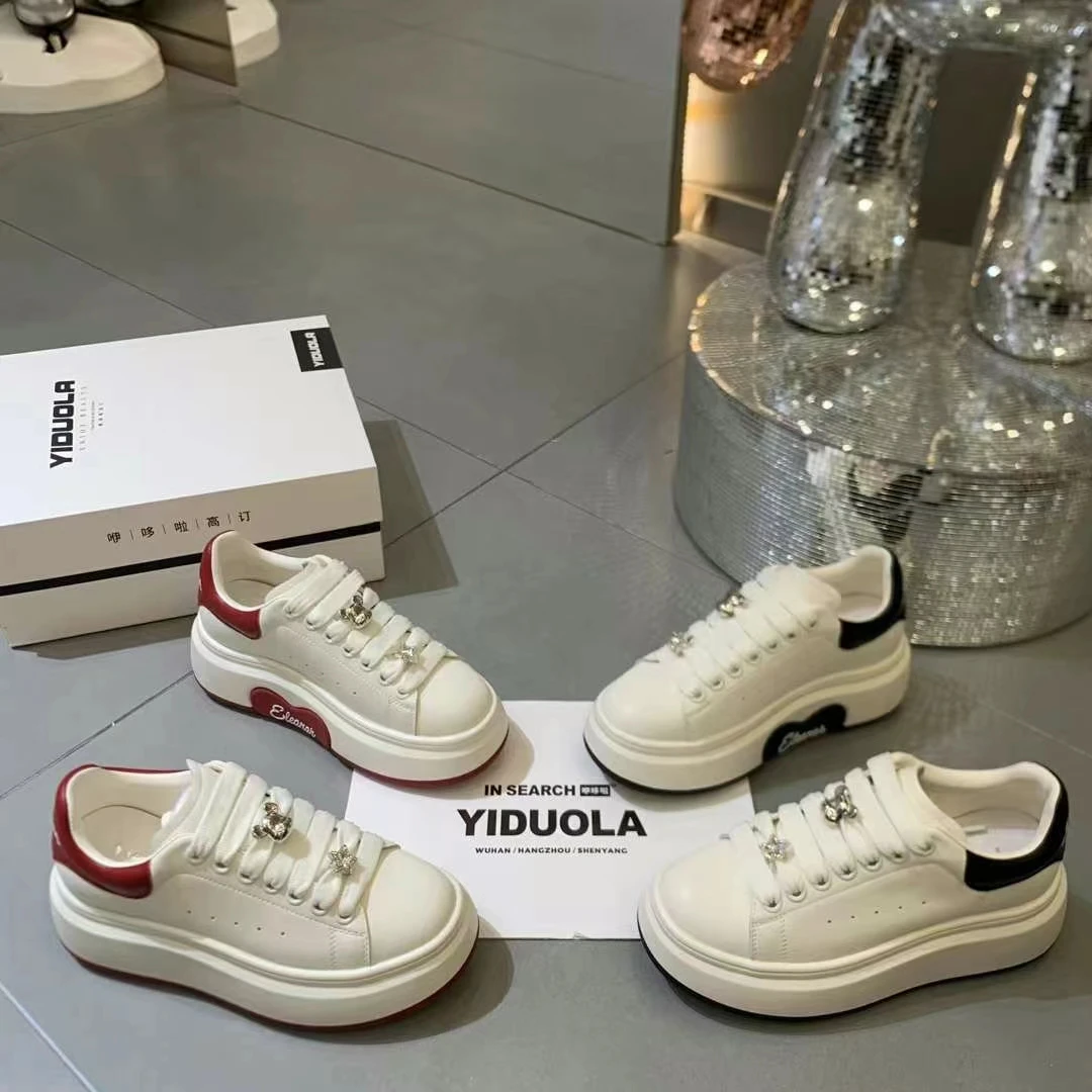 欧货2025早春新款百搭厚底增高时尚休闲运动鞋女百搭滑板单鞋0562