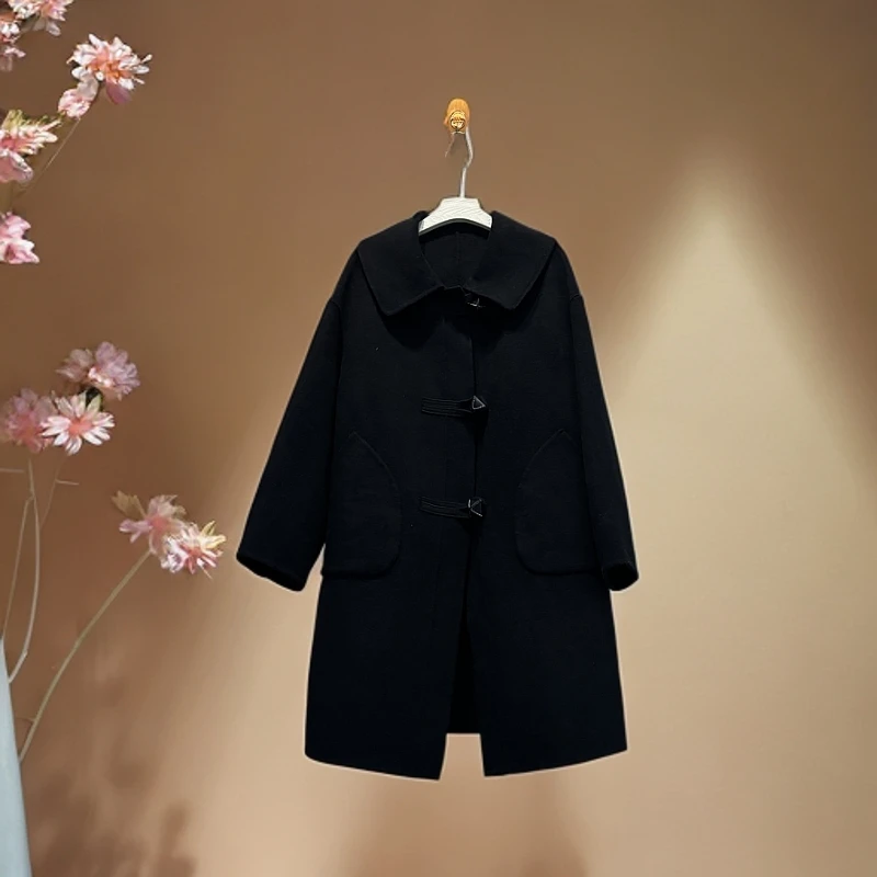 女士气质双面大衣双面呢  工厂尾货 默认微瑕 叫到名字再拍！