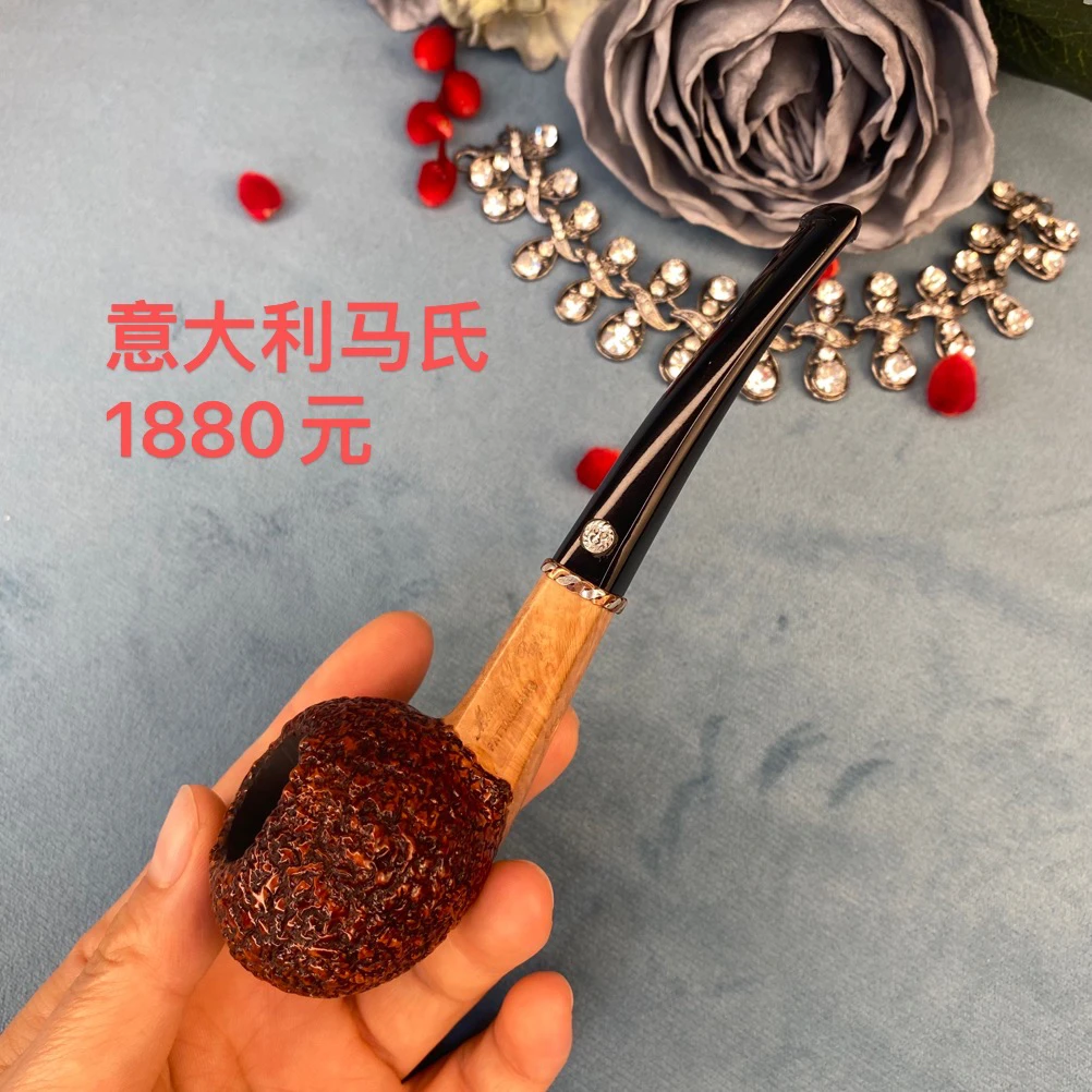 意大利玛仕石楠木小苹果喷砂烟斗