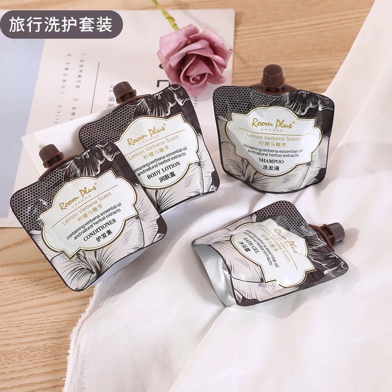 英国roomplus隆帕斯柠檬马鞭草旅行洗发水沐浴润肤露小样滋养清新