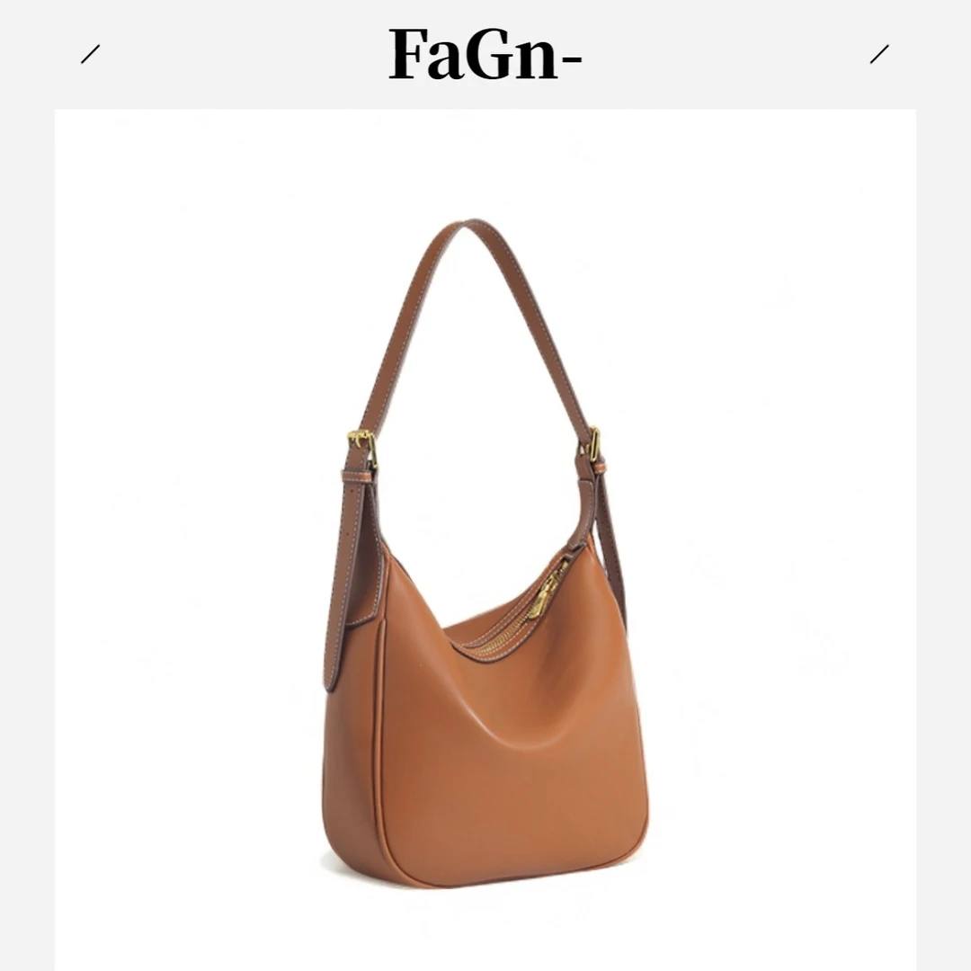 FaGn-手工真皮女包手拿腋下包