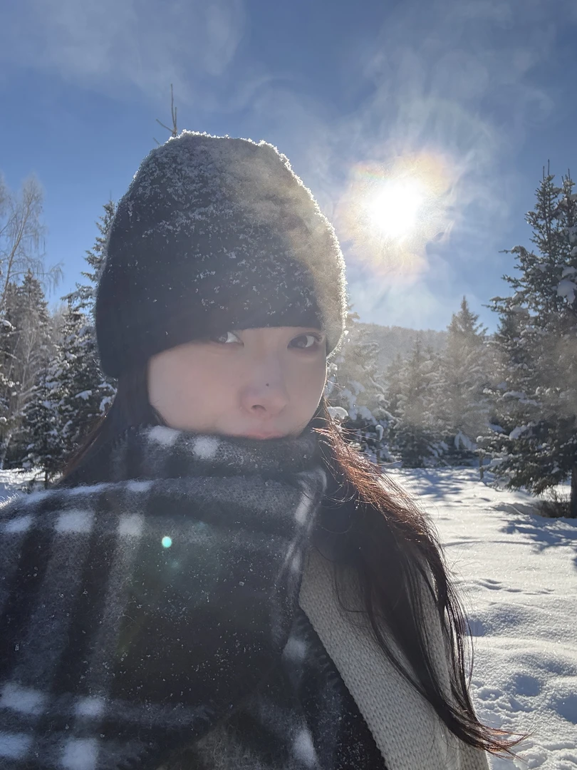 【LUMIEN 】复古锁边黑白格纹羊毛围巾LX4KAA82