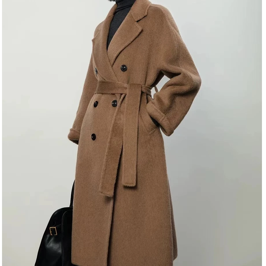 玲玲专属【100%骆驼绒】经典801休闲百搭Max高端双面骆驼绒大衣 W