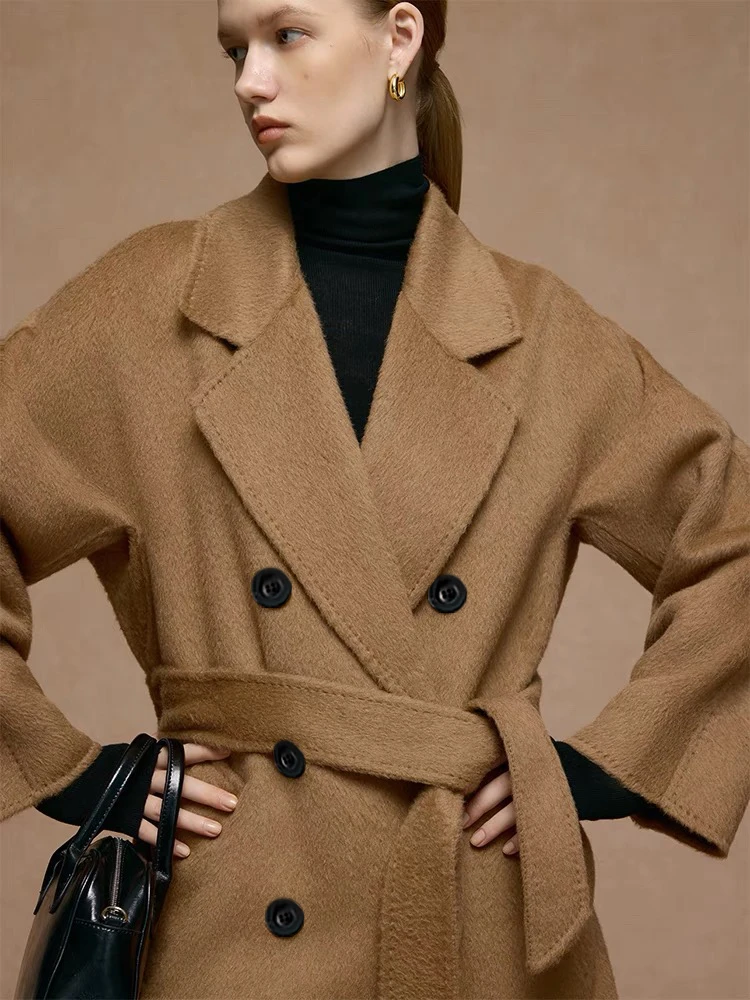 2025新款女装【100%骆驼绒】此生必入Max高端双面绒大衣 女装外套