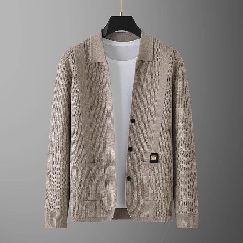 【孙漂亮轻熟风推荐】春季新款男士大码商务休闲百搭宽松开衫外套