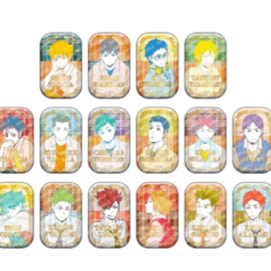 【月见谷屋】排球少年 烫金方一弹/二弹吧唧徽章 日谷现货 盲盒代拆