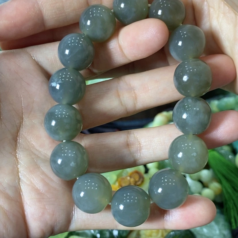【闪购商品】蛇纹石玉手链未镶嵌好*妈