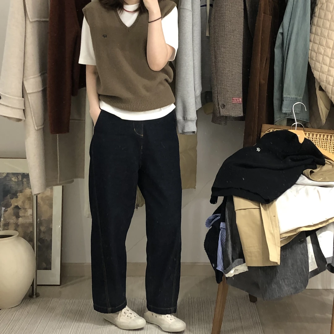 左岸咖啡-“叠穿小心机”100%美利奴羊毛超软糯亲肤V领羊毛马甲女