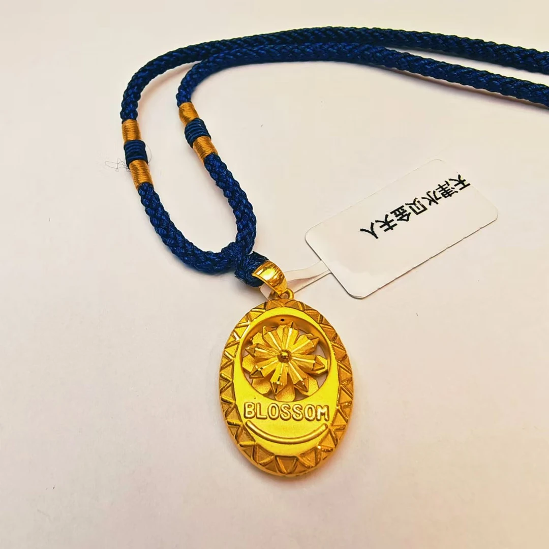 157#足金999  黄金转动款 时来运转吊坠