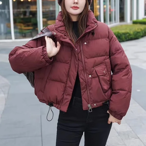版型好看的棉服女短款2024年新款冬季设计感时尚洋气小个子棉服