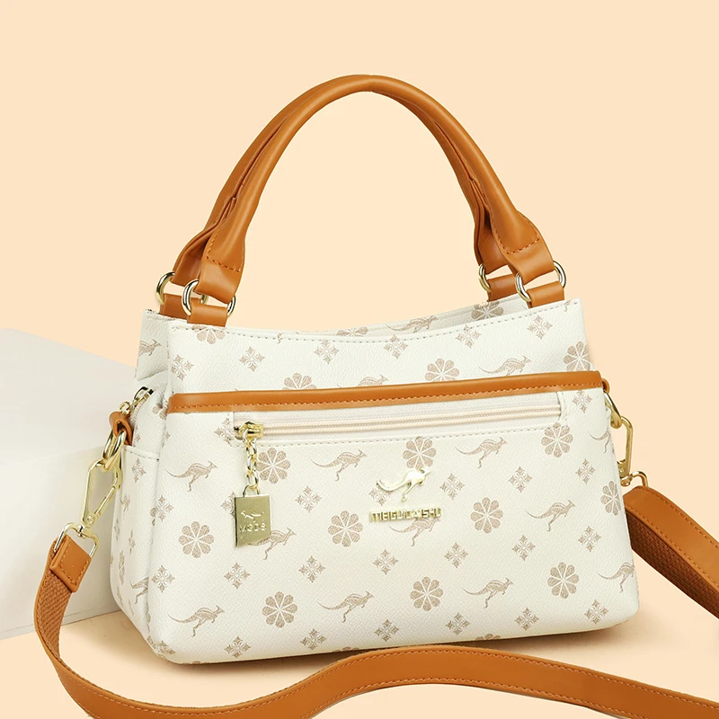 玫瑰袋鼠时尚潮流2025新款手提包斜挎包送妈妈休闲百搭大气包包