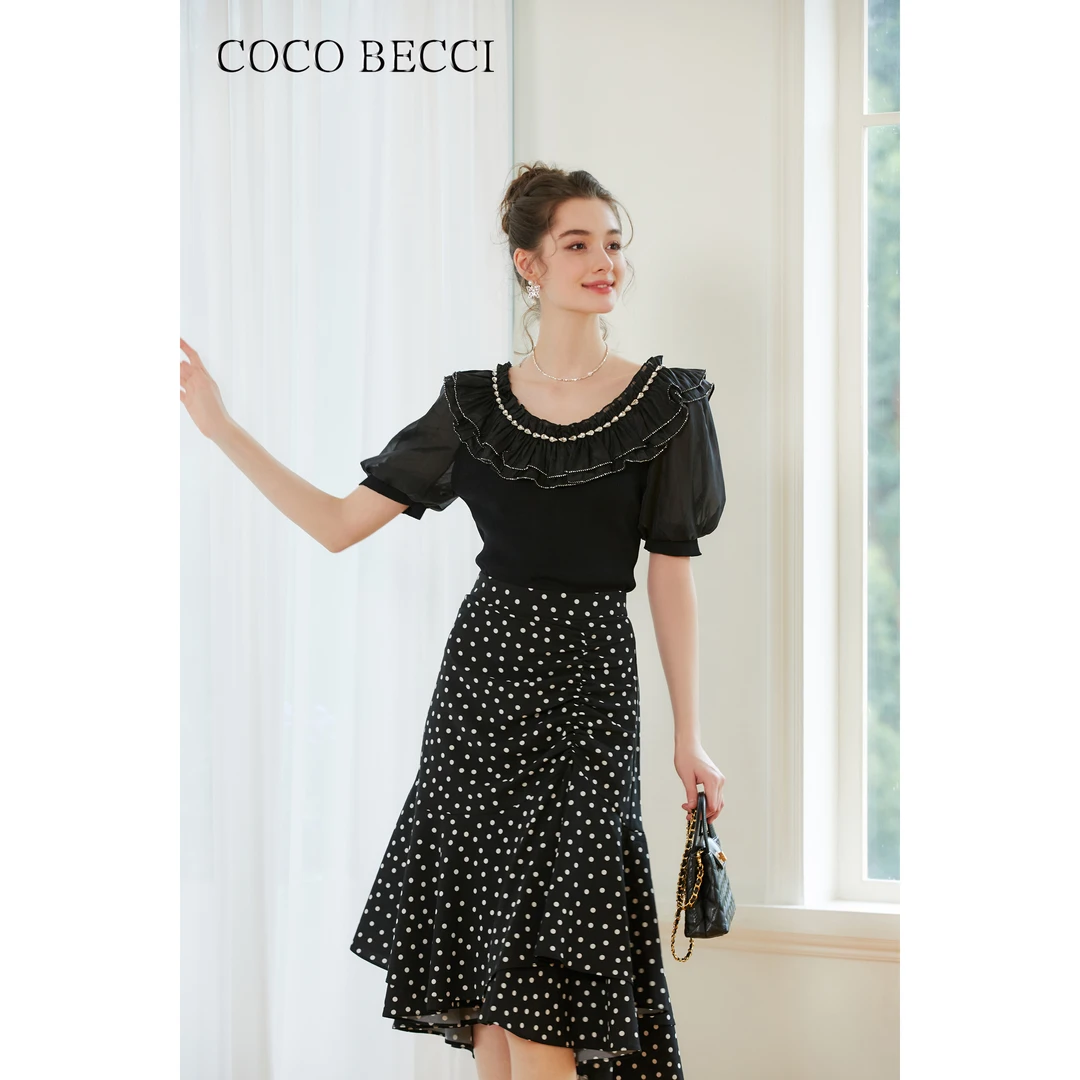 粉丝COCO BECCI【维纳斯】波点半裙YT24YSU710006