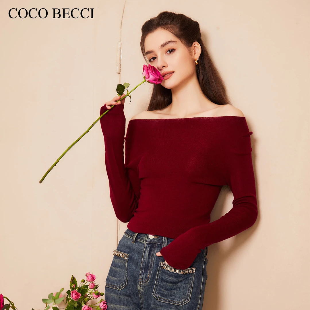 COCO BECCI【舒芙蕾】100杨子纱百搭打底衫YT24YA300021