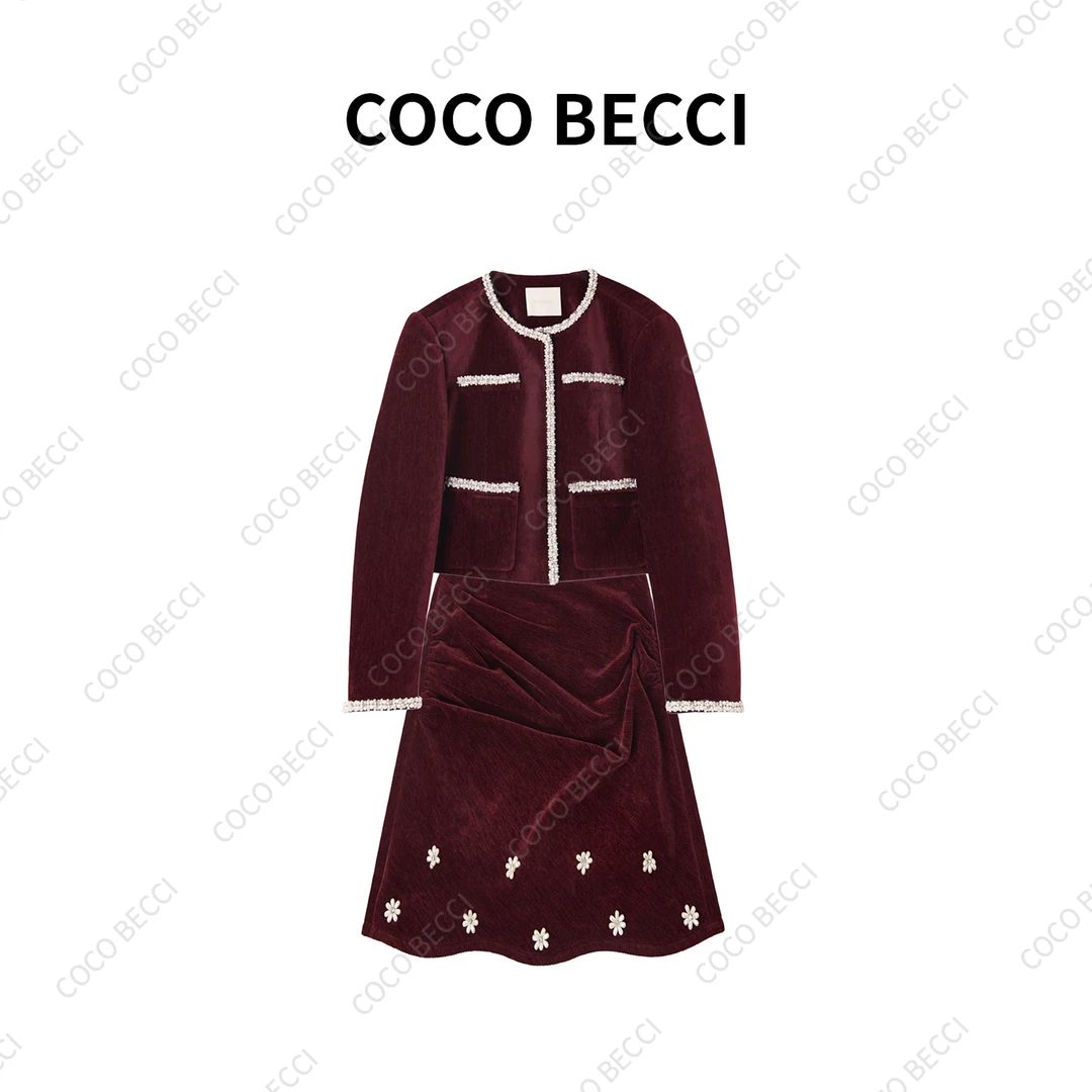 COCO BECCI【玫瑰小香】法式时尚设计感套装YT24YW540002